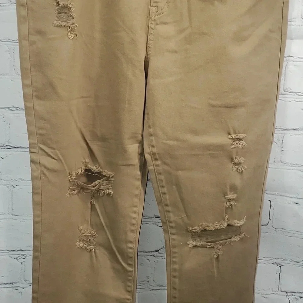 Risen Distressed Cuffed Ankle Skinny Jeans Size 2XL NWT - Picture 3 of 15